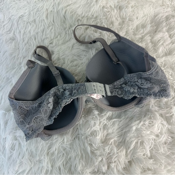 Victoria's Secret Angels Lace Ipex Bra Ice Grey Adjustable Straps Women’s 36D - Picture 5 of 11